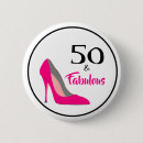 Buscar 50 o cumpleaños chapas Elegante