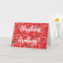 Buscar flores rojas tarjetas Tarjeta de navidades florales