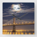 Buscar puente colgante relojes de pared Iluminado