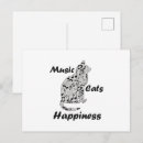 Buscar amante de la música postales Blanco y negro