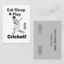 Buscar cricket tarjetas de visita Deportes
