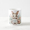 Buscar su conejito feliz tazas Para ella