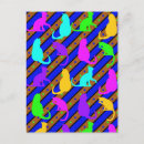 Buscar gatos coloridos postales General y unisex