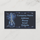 Buscar eje tarjetas de visita Guitarra