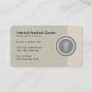 Buscar medicina interna tarjetas de visita Minimalista