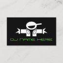 Buscar dee jay tarjetas de visita Auriculares