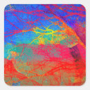 Buscar árboles abstractos pegatinas Rojo