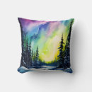 Buscar aurora boreal cojines Acuarela