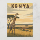 Buscar jirafa postales Safari africano