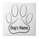 Buscar perro blanco azulejos Huellas de página