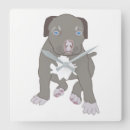 Buscar pitbull relojes de pared Cachorro