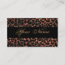 Buscar estampado leopardo tarjetas de visita Instructor