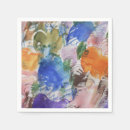 Buscar arte abstracto servilletas Azul