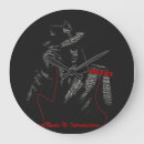 Buscar caballeros relojes de pared Negro