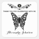 Buscar mariposa negra pegatinas Invitados