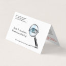 Buscar detective tarjetas de visita Investigación