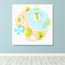 Buscar chica en la playa lienzos Verano