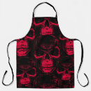 Buscar siniestro delantales Rojo