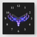 Buscar azul eléctrico relojes de pared Neón
