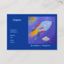 Buscar cohete tarjetas de visita Estrellas