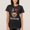 Buscar amo mi yorkie camisetas Aterrador