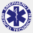 Buscar técnico médico de la emergencia pegatinas Lesión