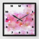 Buscar sakura relojes de pared Floral