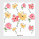 Buscar amapolas amarillas pegatinas Para ella