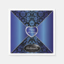 Buscar damasco azul servilletas Cumpleaños
