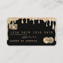 Buscar tarjeta crédito de tarjetas de visita Oro