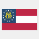 Buscar bandera del estado de georgia pegatinas Georgiano