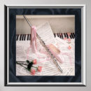 Buscar llave de la música posters Blanco