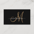 Buscar título tarjetas de visita Monograma