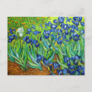 Buscar iris de van gogh postales Azul