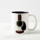 Buscar guitarra acústica tazas Ilustracion