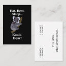 Buscar koala tarjetas de visita Divertido