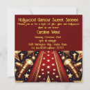 Buscar hollywood invitaciones Retro