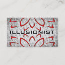 Buscar ilusionista tarjetas de visita Magia