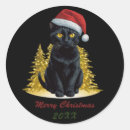 Buscar nombre en luces pegatinas Gato negro