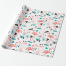 Buscar flamingo papel de regalo Turquesa