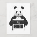 Buscar panda blanco y negro postales Divertido