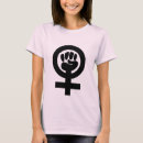 Buscar puño feminista camisetas Símbolo