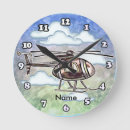Buscar aviadores relojes de pared Helicóptero