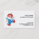 Buscar payasos tarjetas de visita Entretenimiento