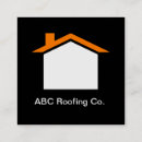 Buscar roofing tarjetas de visita Construcción