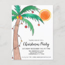 Buscar tropical invitaciones de navidad Palmera