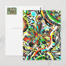 Buscar flores abstractas postales Abstracto