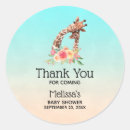 Buscar giraffe baby shower pegatinas Acuarela