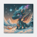 Buscar dragón azul imanes Adorable