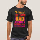 Buscar papá tatuado camisetas Excepto